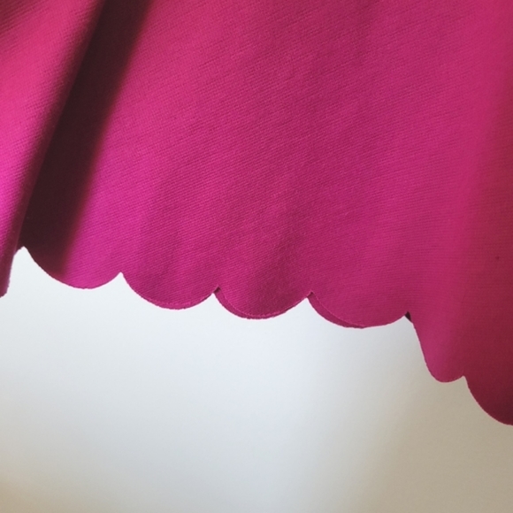 PinkBlush Magenta Scalloped Hem Maternity Dress | M - Picture 3 of 9